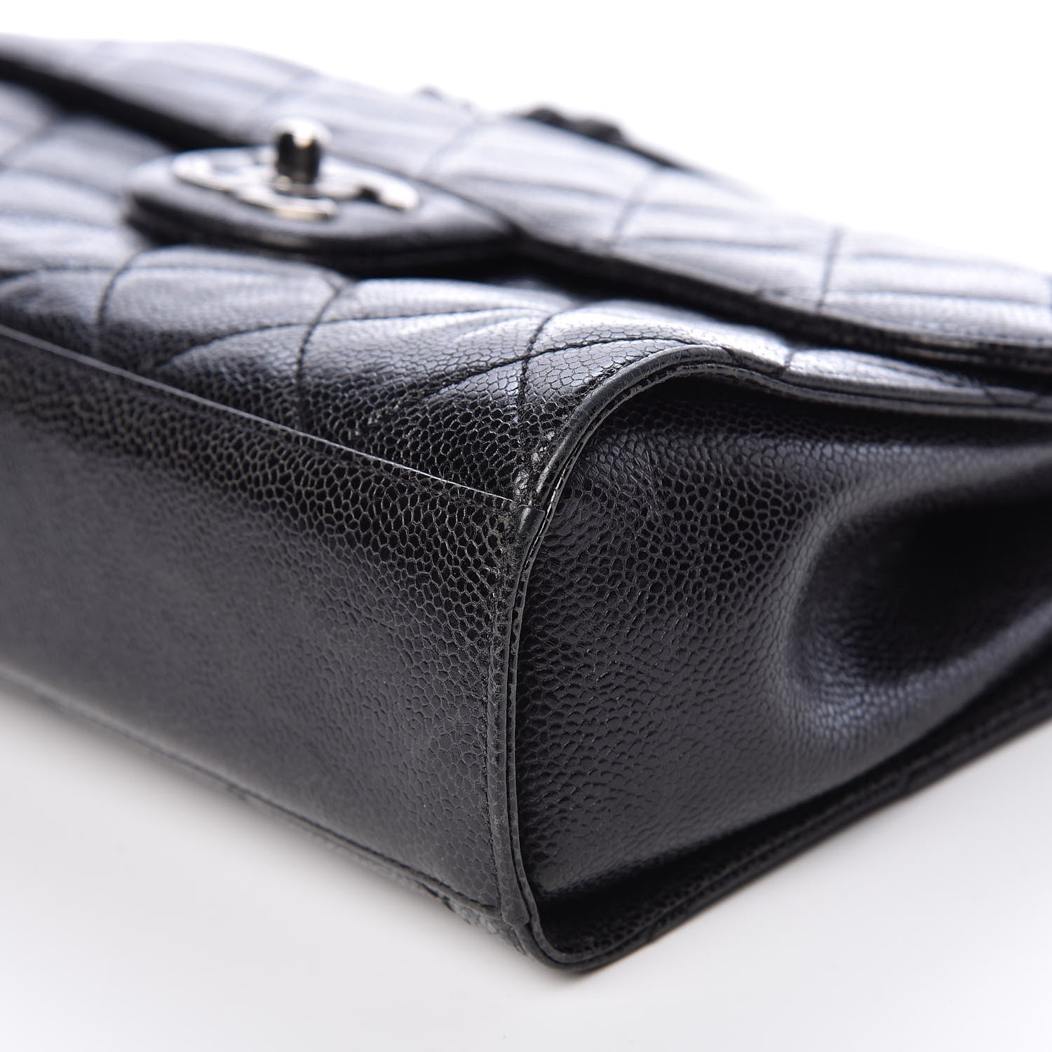 Chanel Crumpled Grained Calfskin Medium CC Crave Flap Black 7 of 17