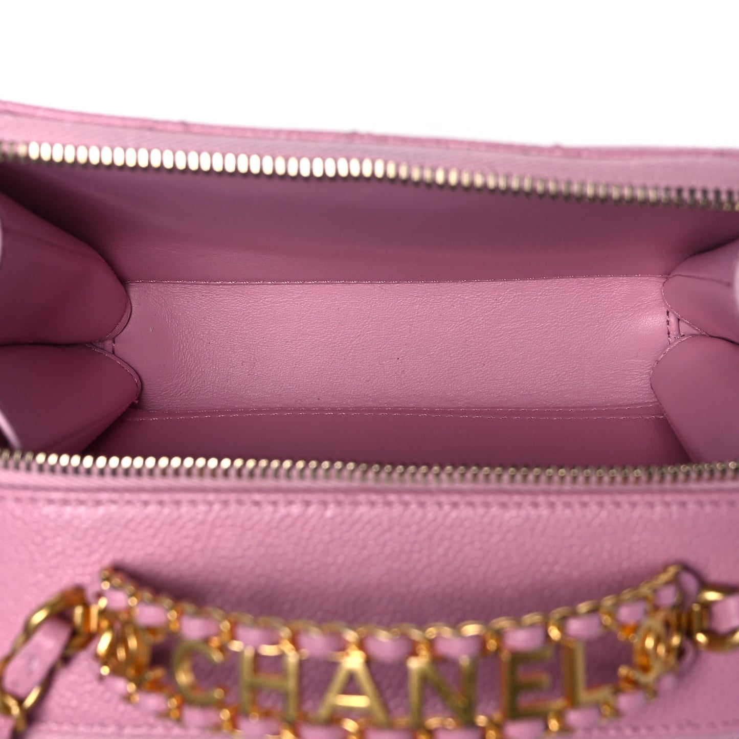 Caviar Quilted Pick Me Up Mini Vanity Case Pink