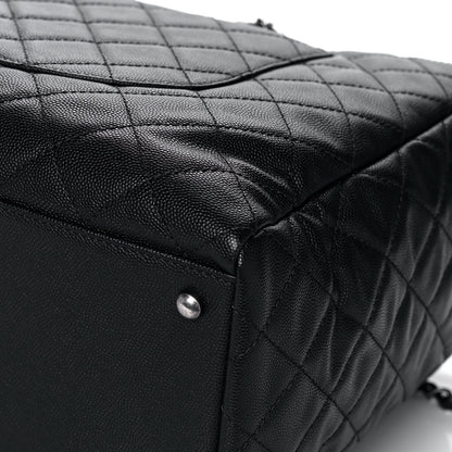Chanel Caviar Quilted Large Coco Handle Shopping Tote Black 15 of 16