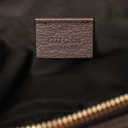 Gucci GG Supreme Monogram Textured Calfskin Web Large Ophidia Cosmetic Case Beige Ebony New Acero 6 of 13
