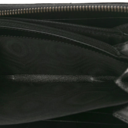 Gucci Calfskin Matelasse GG Marmont Zip Around Wallet Black 5 of 9