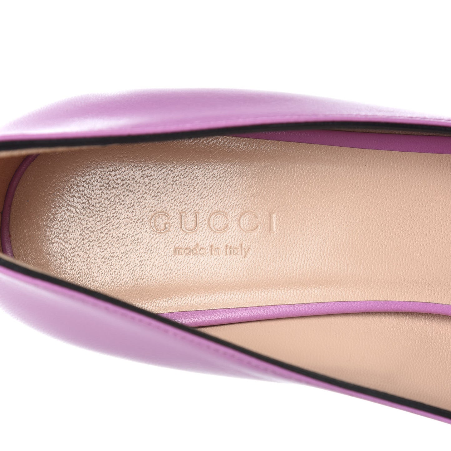 Malaga Kid GG Marmont Fringe 50mm Loafer Pumps 37 Candy Mousse
