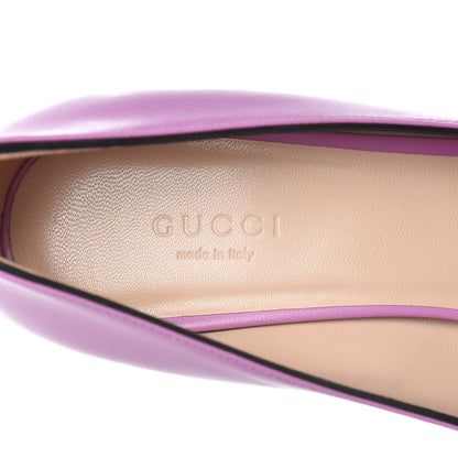 Gucci Malaga Kid GG Marmont Fringe 50mm Loafer Pumps 37 Candy Mousse 7 of 9