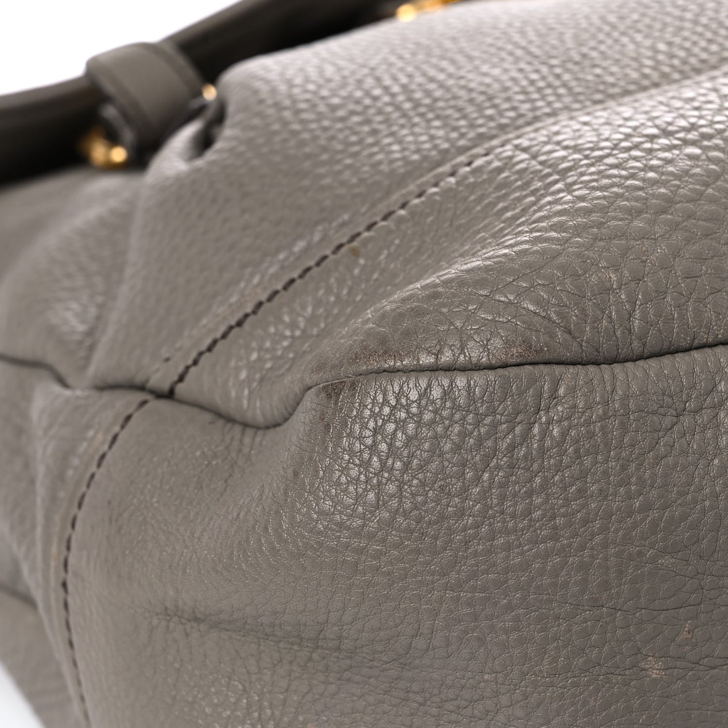 Vitello Daino Shoulder Bag Argilla