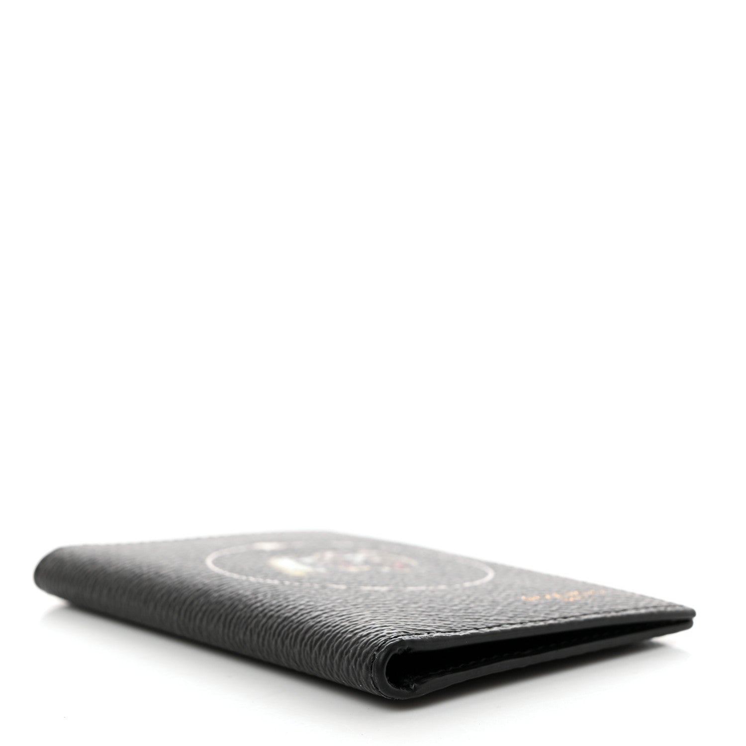 Givenchy Textured Coated Canvas Monkey Brother Print Folding Card Holder Black 4 of 9