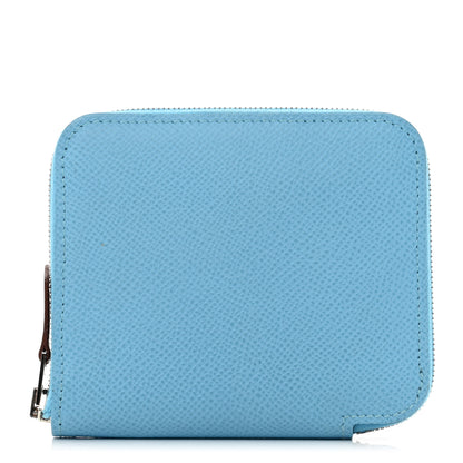 Hermes Epsom Silk'In Compact Wallet Celeste 1 of 7