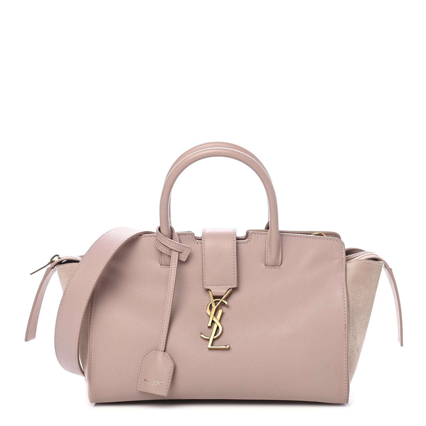 Calfskin Suede Baby Monogram Downtown Cabas Light Pink