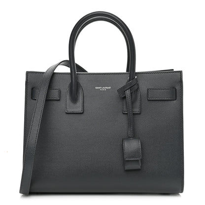 Saint Laurent Grain De Poudre Baby Sac De Jour Dark Smog 1 of 10