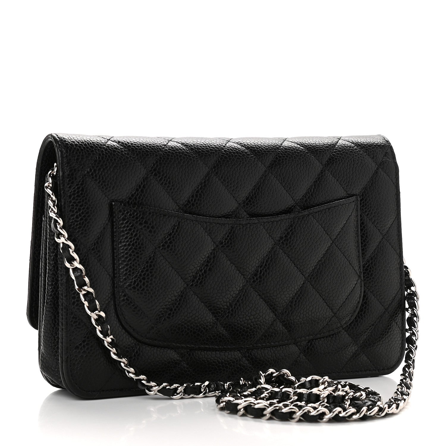 Chanel Caviar Quilted Wallet On Chain WOC Black 3 of 10