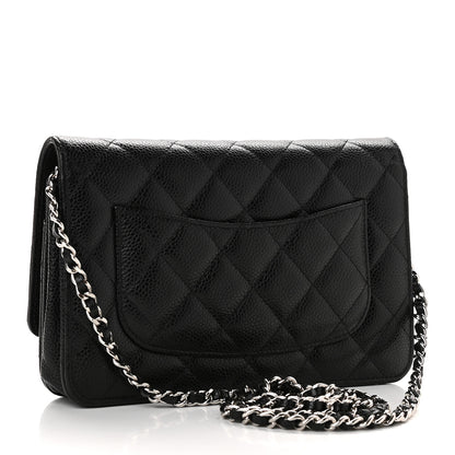 Chanel Caviar Quilted Wallet On Chain WOC Black 3 of 10