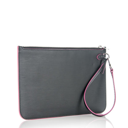 Louis Vuitton Epi Neverfull Pochette MM GM Black 3 of 7
