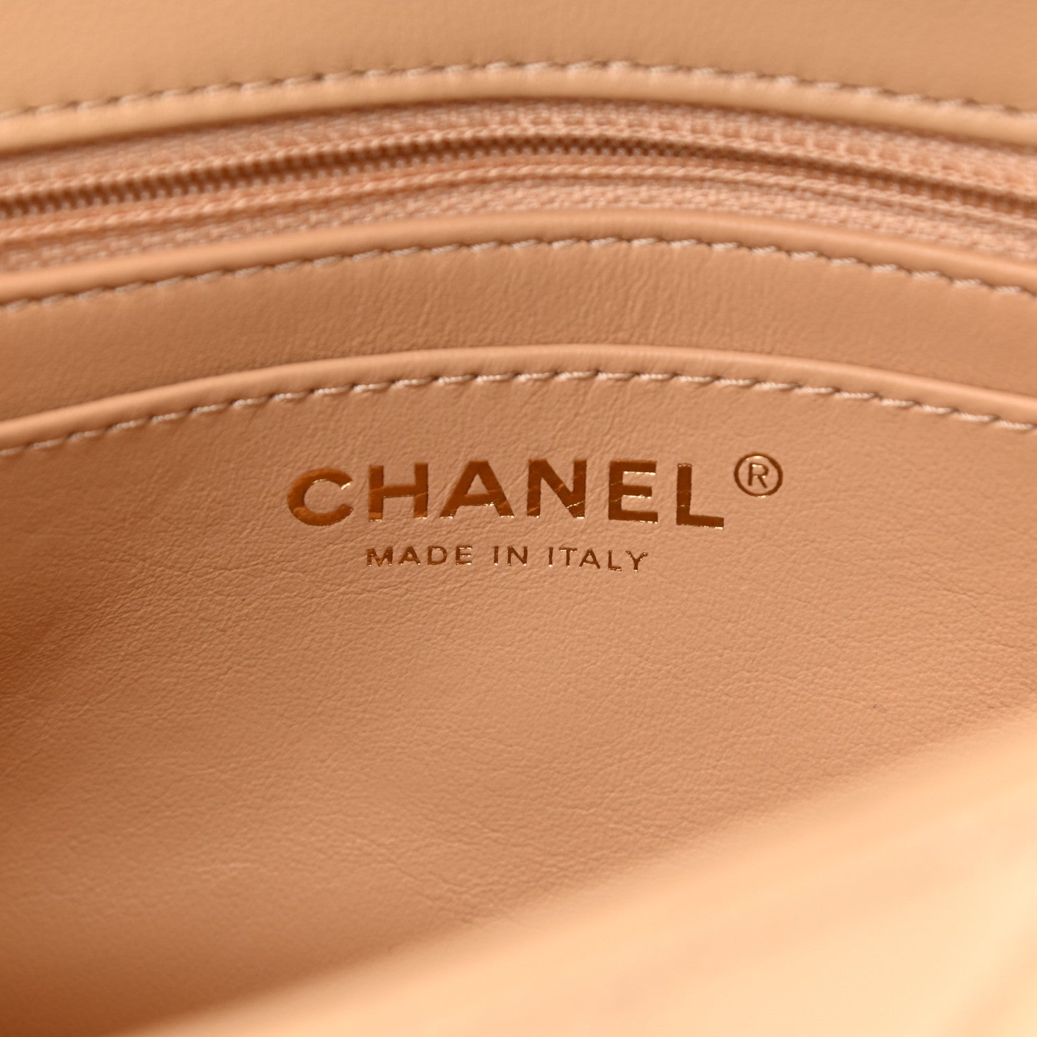 Chanel Lambskin Quilted Mini Pearl Crush Flap Beige 6 of 10