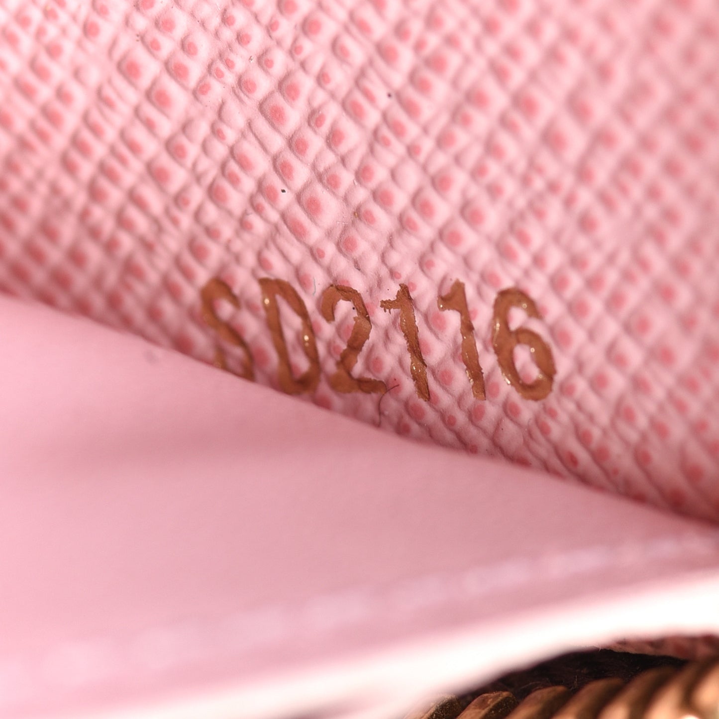 Monogram Clemence Wallet Rose Ballerine