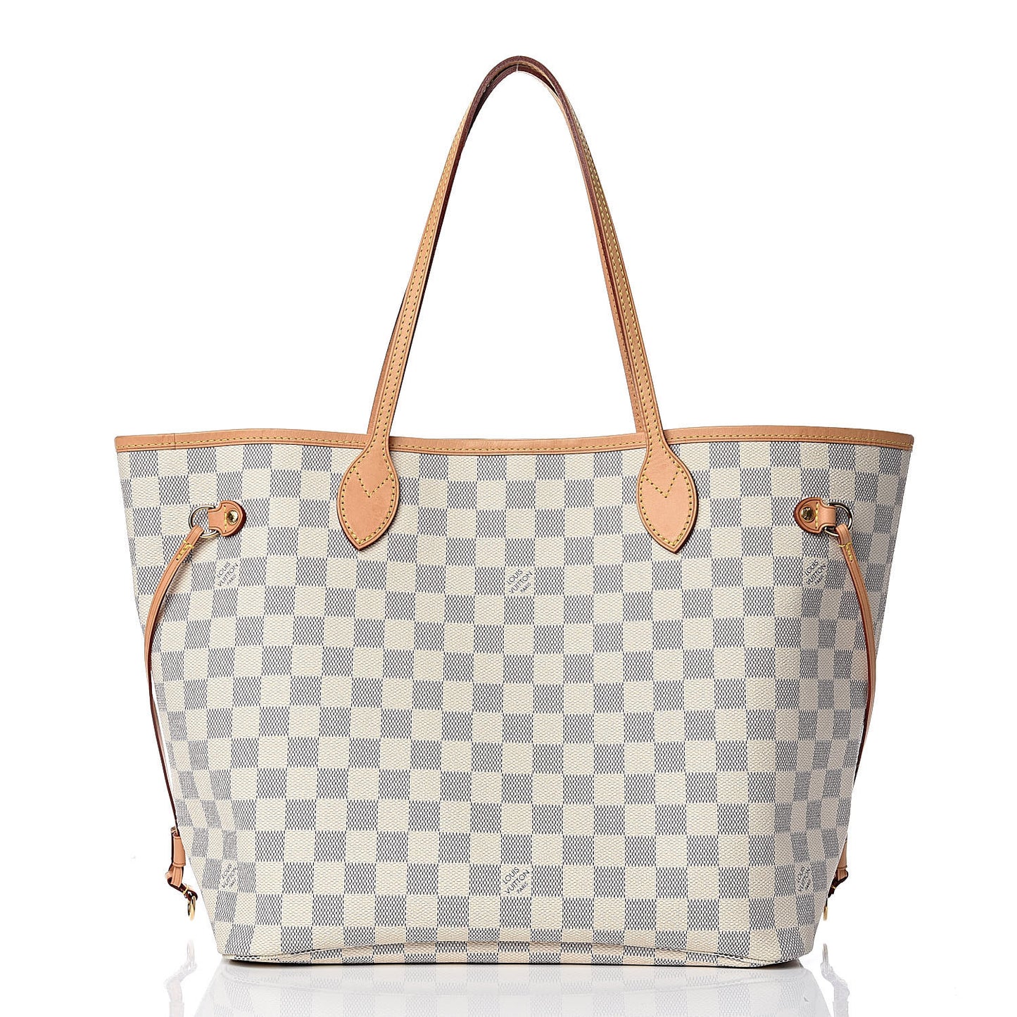 Damier Azur Neo Neverfull MM Rose Ballerine