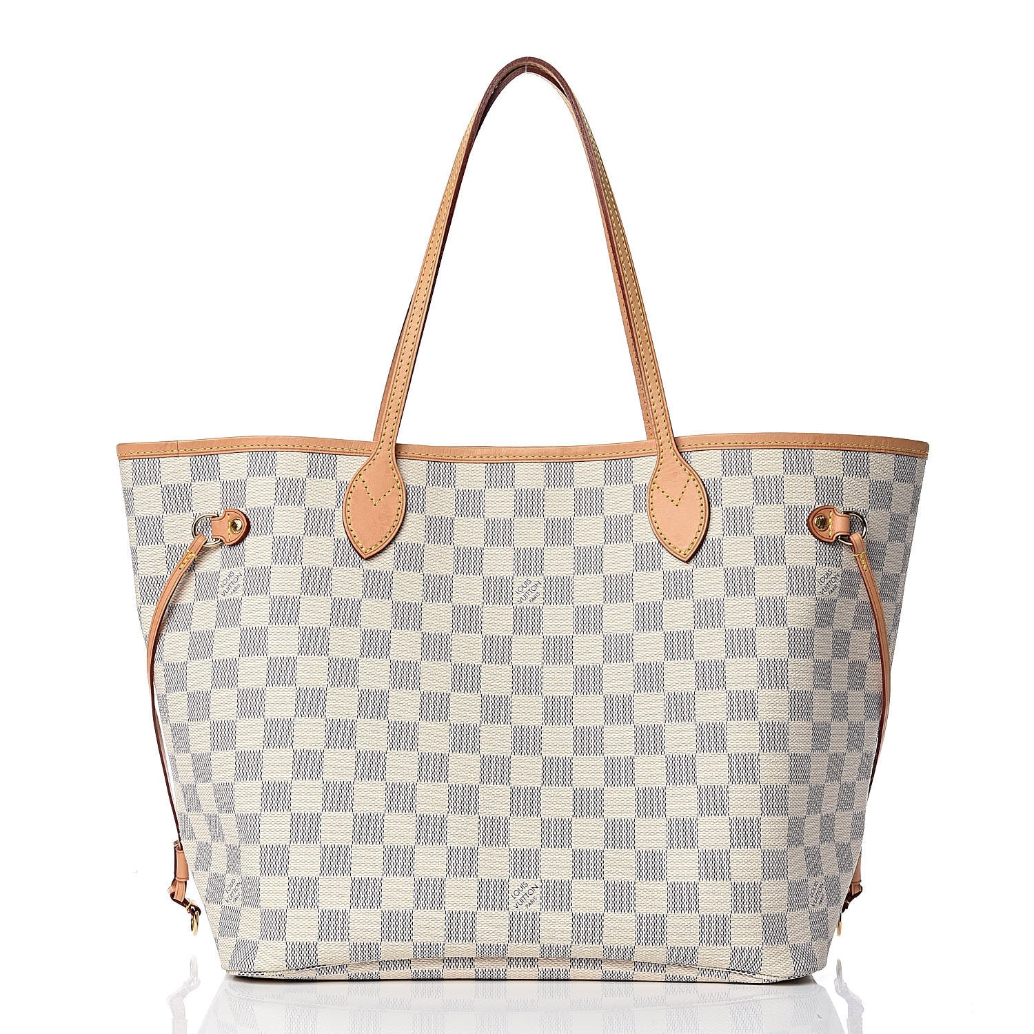Louis Vuitton Damier Azur Neo Neverfull MM Rose Ballerine 3 of 10