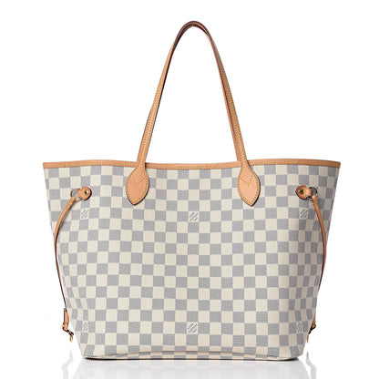 Louis Vuitton Damier Azur Neo Neverfull MM Rose Ballerine 3 of 10