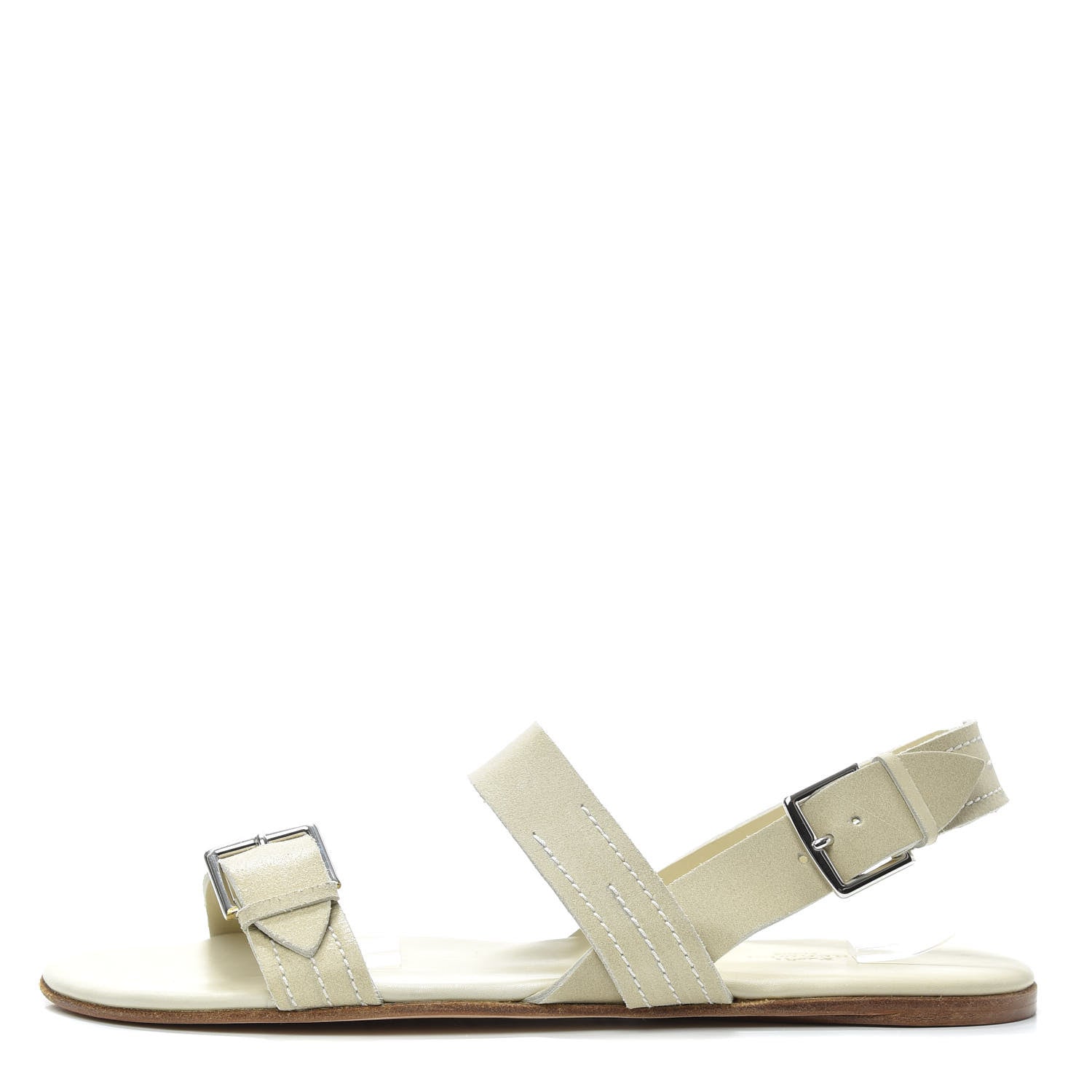 Hermes Suede Mens Sandals 43 White 1 of 6