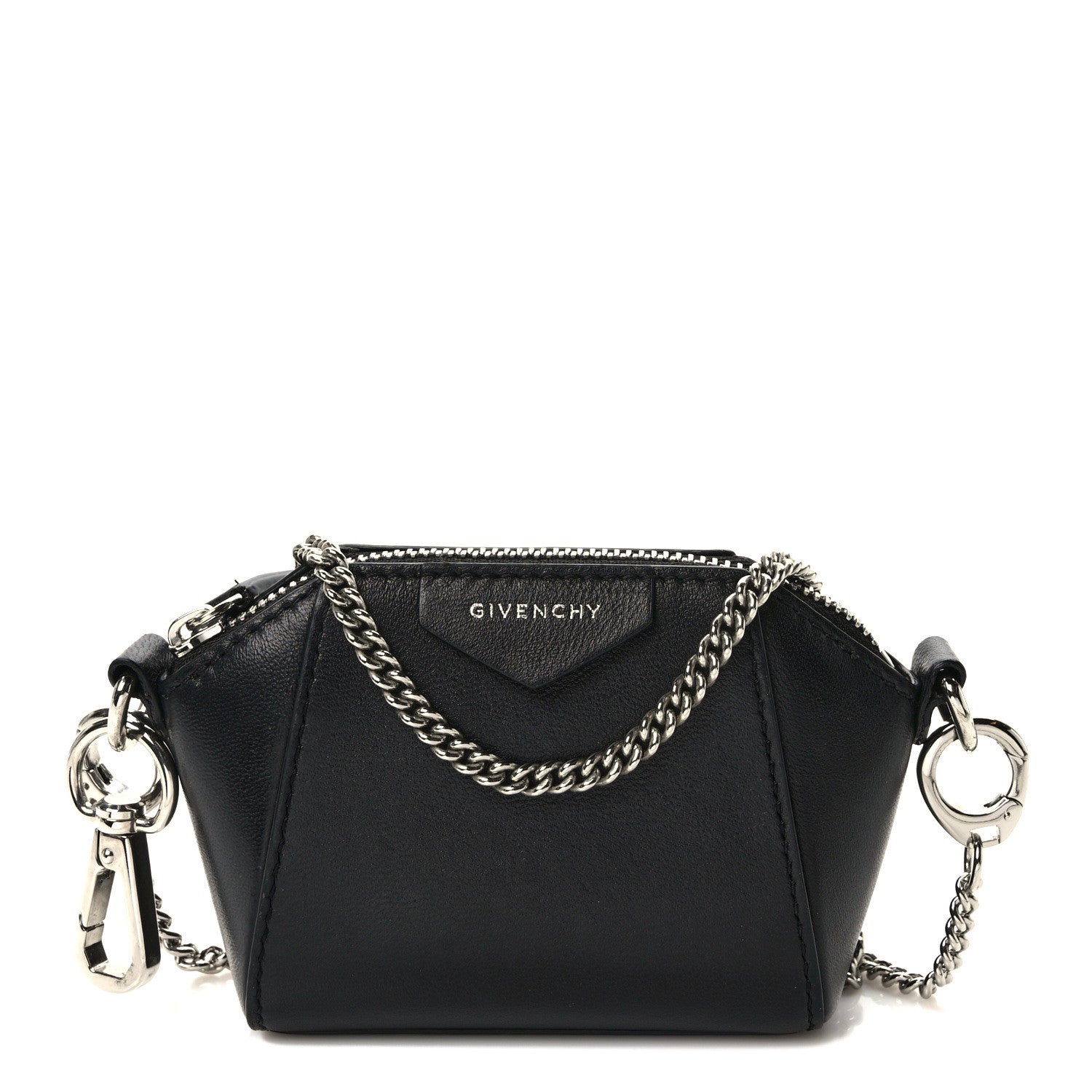 Givenchy Lambskin Baby Antigona with Chain Black 1 of 9