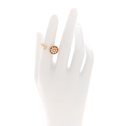 Christian Dior 18K Rose Gold Diamond Pink Opal Rose Des Vents Ring 50 5.25 2 of 4