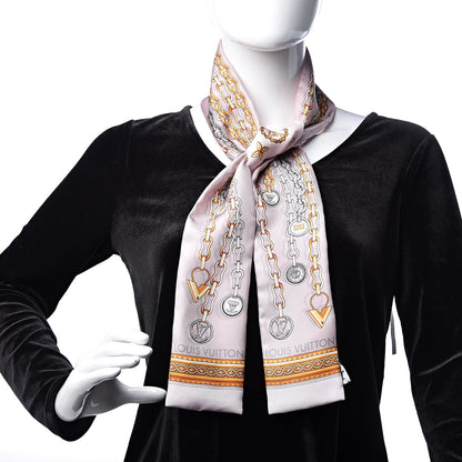 Louis Vuitton Silk Monogram Vendome Bandeau Gris 2 of 4