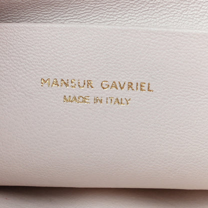 Mansur Gavriel Lambskin Cloud Clutch White 7 of 12