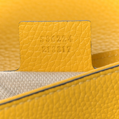 Gucci Cellarius Calfskin Medium Soho Flap Crossbody New Buttercup 7 of 9