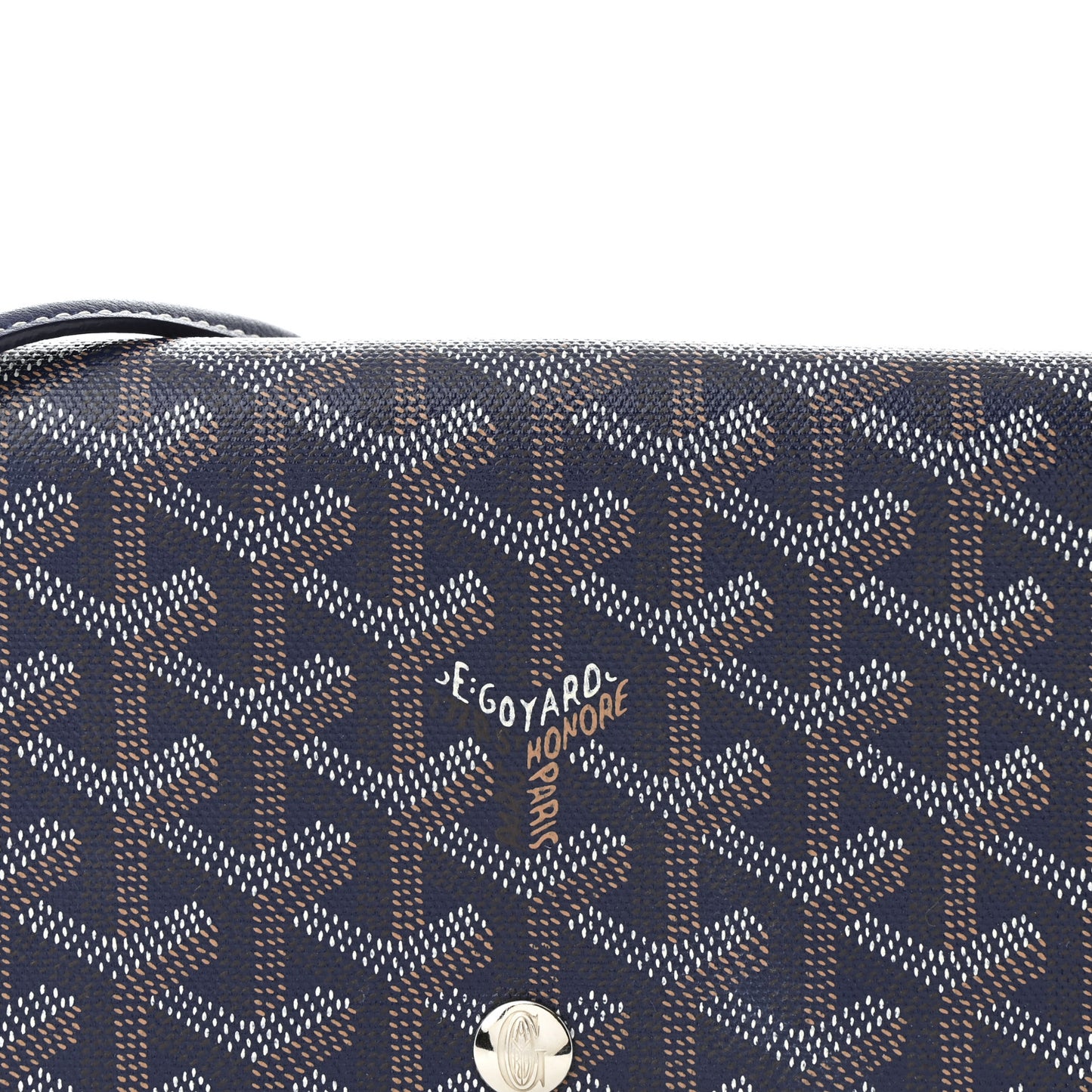 Goyardine Plumet Wallet Clutch Navy