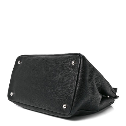 Prada Vitello Daino Tote Black 10 of 12
