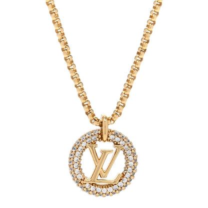 Louis Vuitton Metal Crystal Louise By Night Necklace 4 of 7