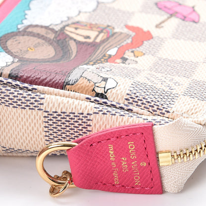 Louis Vuitton Damier Azur 2015 Christmas Animation Mini Pochette Accessories 6 of 8