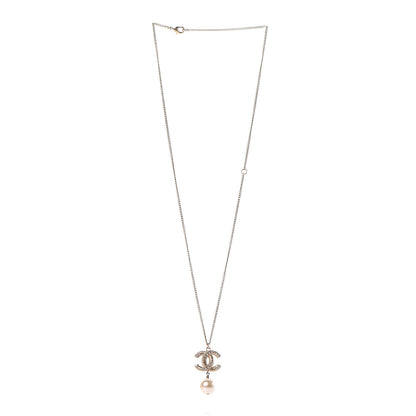 Chanel Pearl CC Drop Necklace Gold 3 of 6