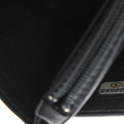 Chanel Calfskin Quilted Boy Wallet On Chain WOC Black 8 of 10