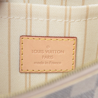 Louis Vuitton Damier Azur Neverfull MM GM Pochette 6 of 9