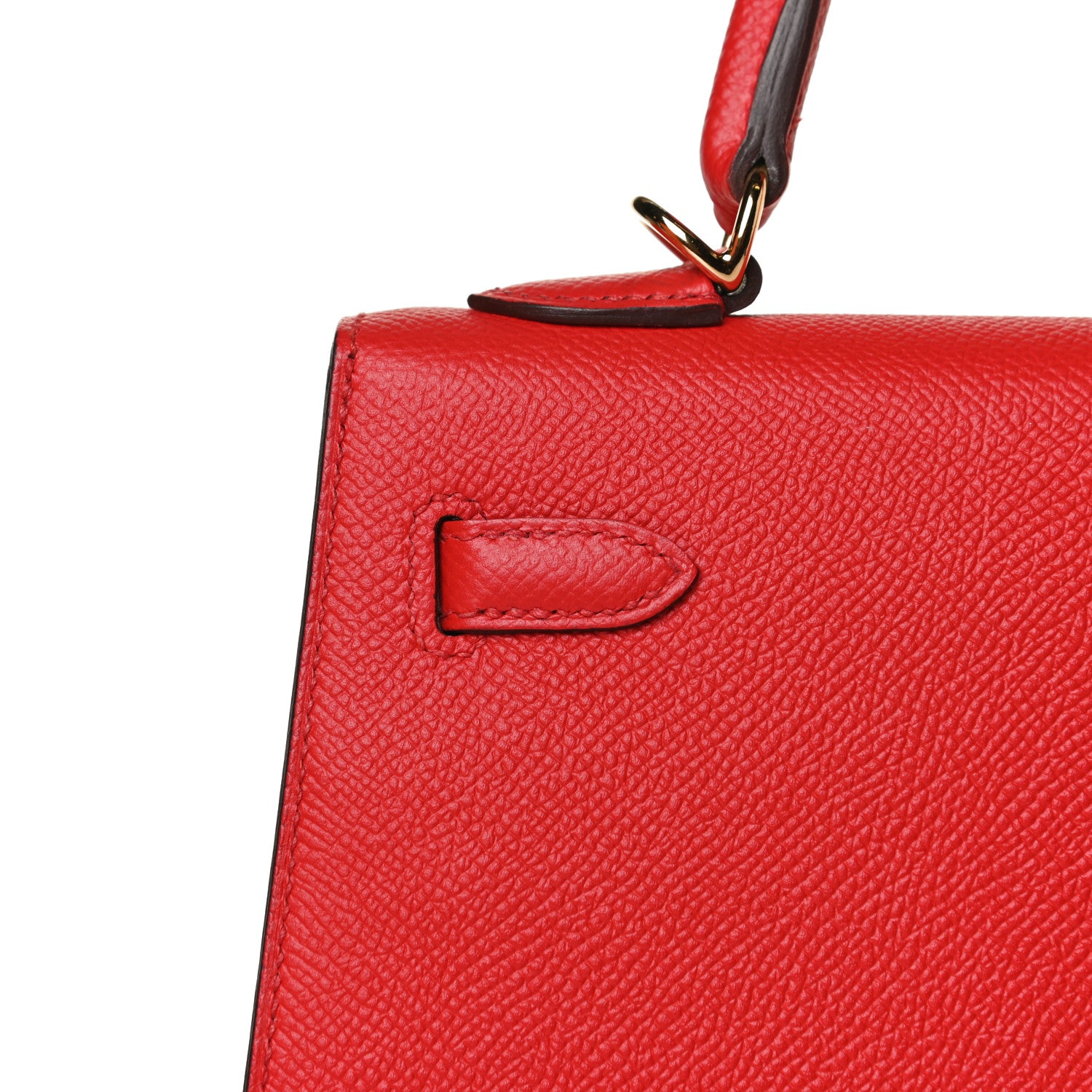 Hermes Epsom Kelly Sellier 25 Rouge De Coeur 13 of 16