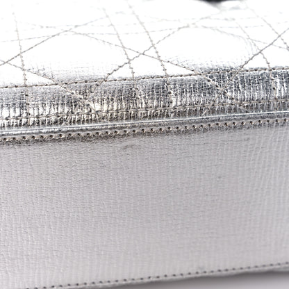Christian Dior Metallic Grained Calfskin Cannage Small Lucky Badges My Lady Dior Silver 10 of 13
