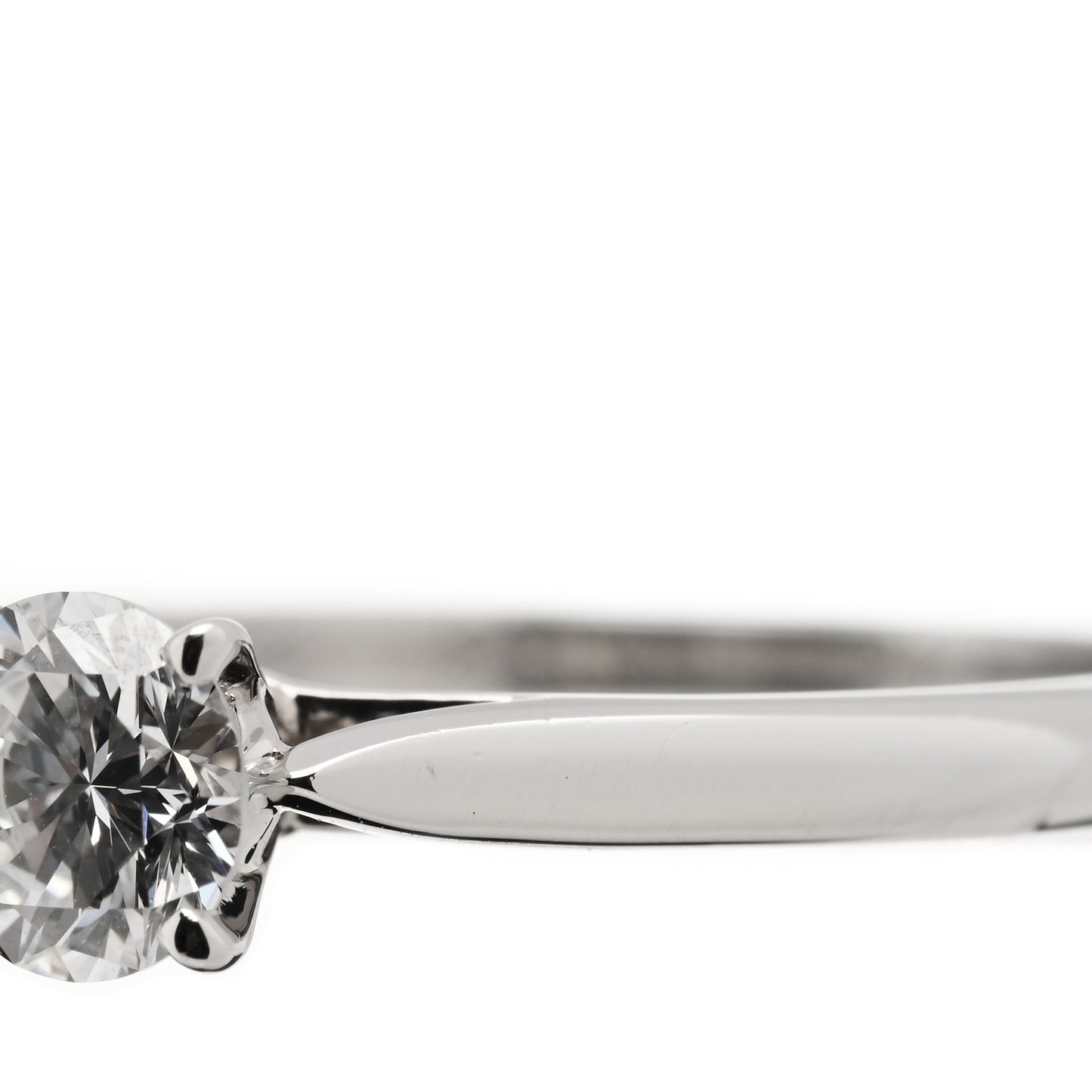 Platinum Diamond .36ct Solitaire Engagement Ring 48 4.5