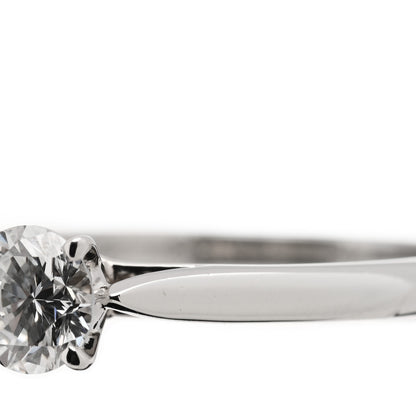 Cartier Platinum Diamond .36ct Solitaire Engagement Ring 48 4.5 5 of 5
