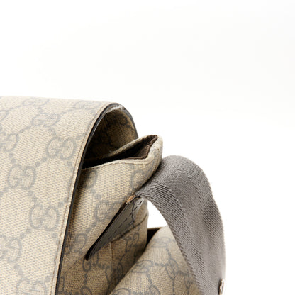 Gucci GG Plus Monogram Messenger Diaper Bag Ecru Grigio 14 of 14