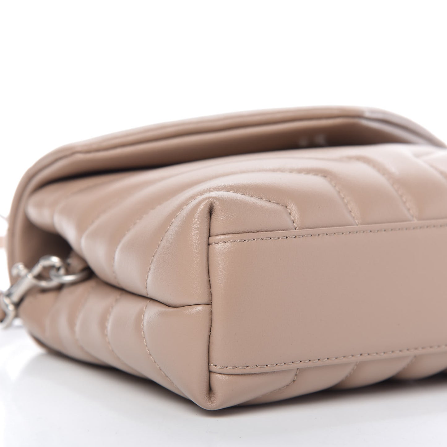 Calfskin Y Quilted Monogram Toy Loulou Crossbody Bag Light Natural