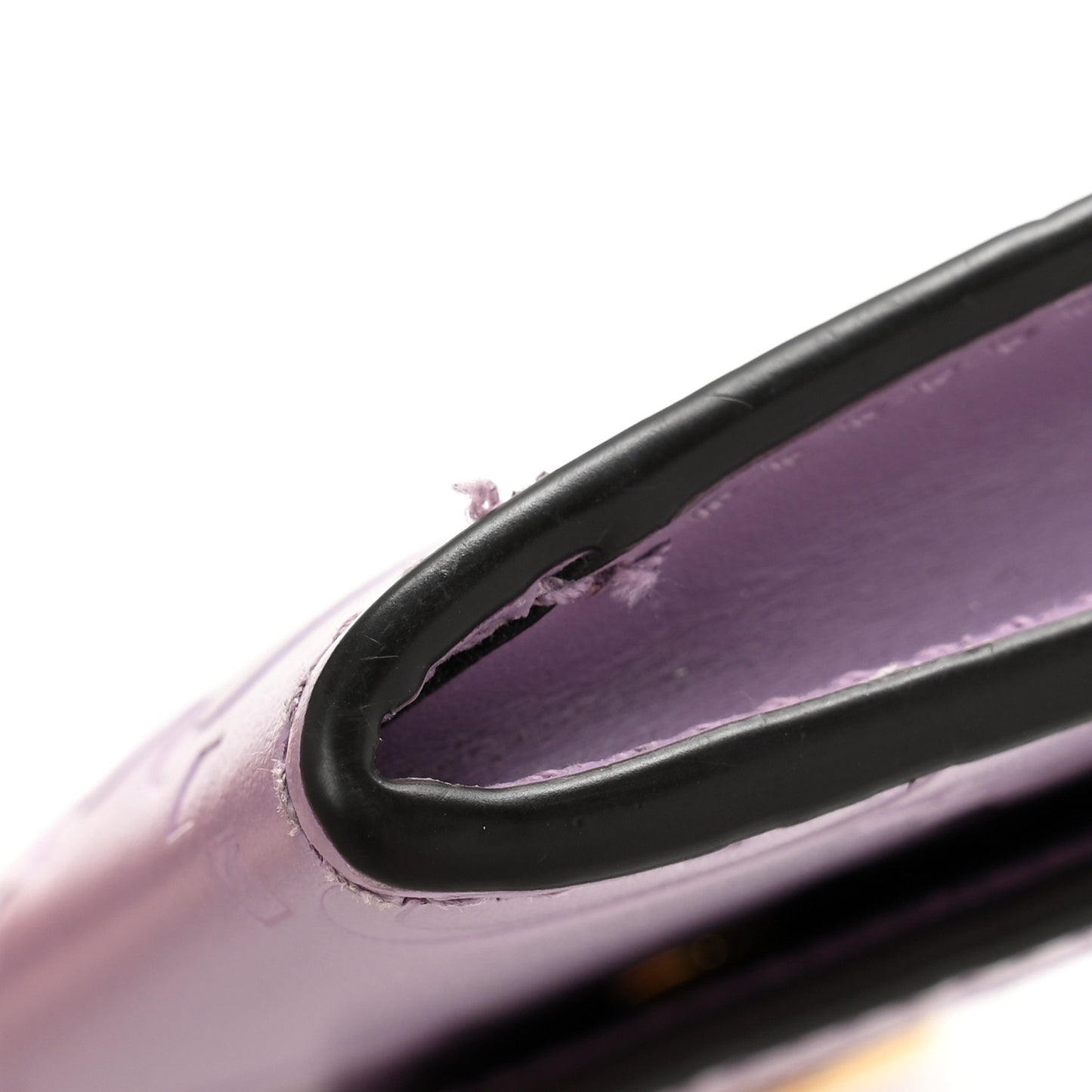 Calfskin Jumbo GG Embossed Snap Wallet Lilac