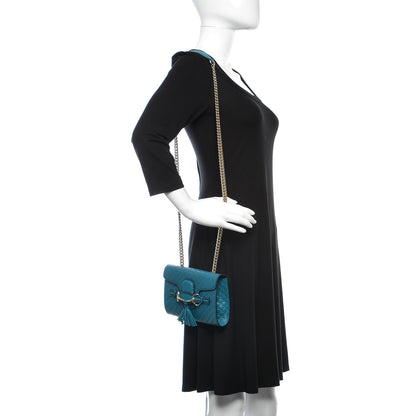 Gucci Microguccissima Mini Emily Shoulder Bag Deep Cobalt 2 of 10