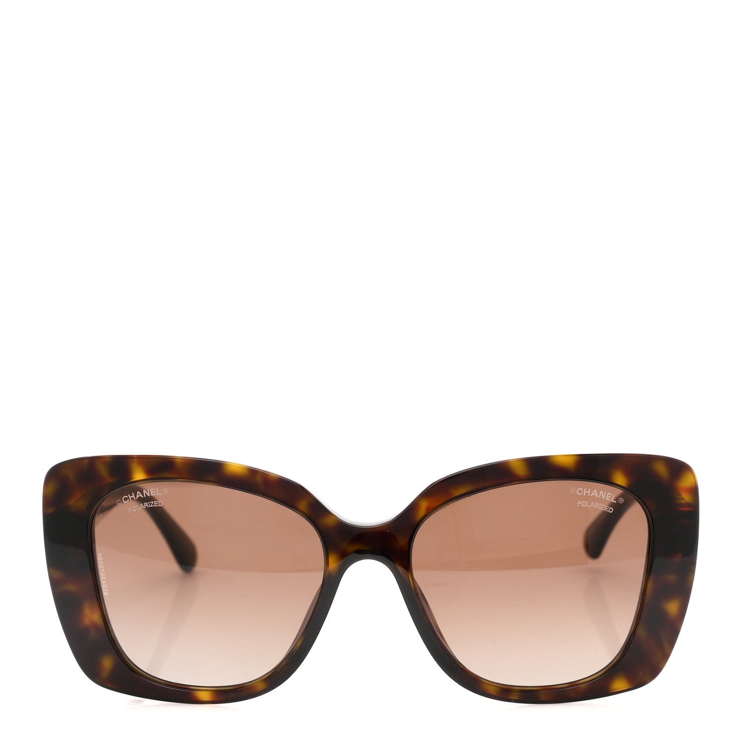Chanel Acetate Strass Square Sunglasses 5422-B Tortoise 2 of 8