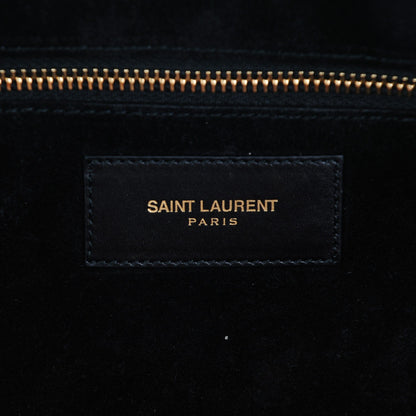 Saint Laurent Calfskin Classic Duffle 12 Black 6 of 8