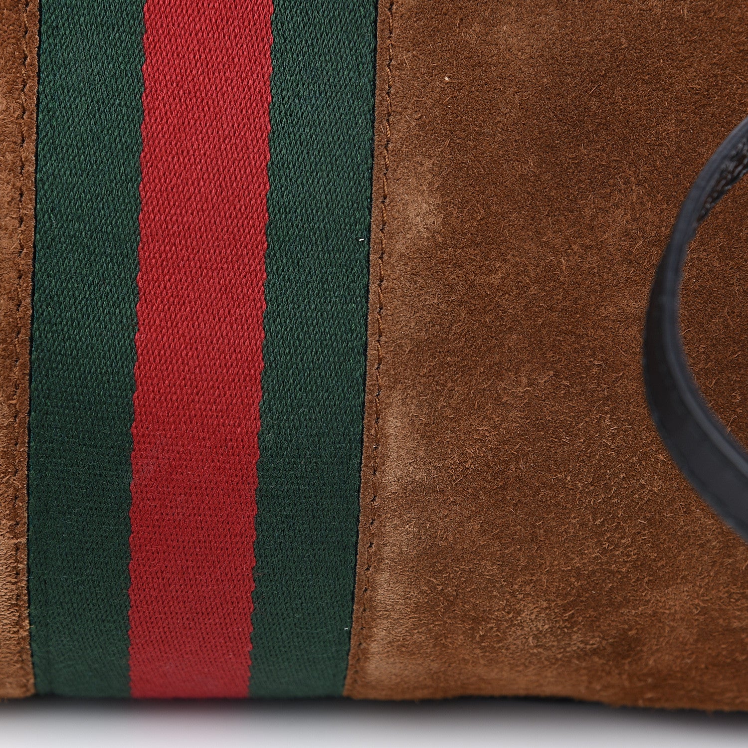Gucci Suede Ophidia Medium Re(Belle) Top Handle Bag Nocciola Black 9 of 11