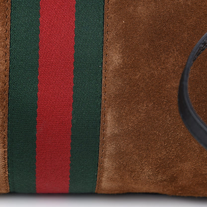 Gucci Suede Ophidia Medium Re(Belle) Top Handle Bag Nocciola Black 9 of 11