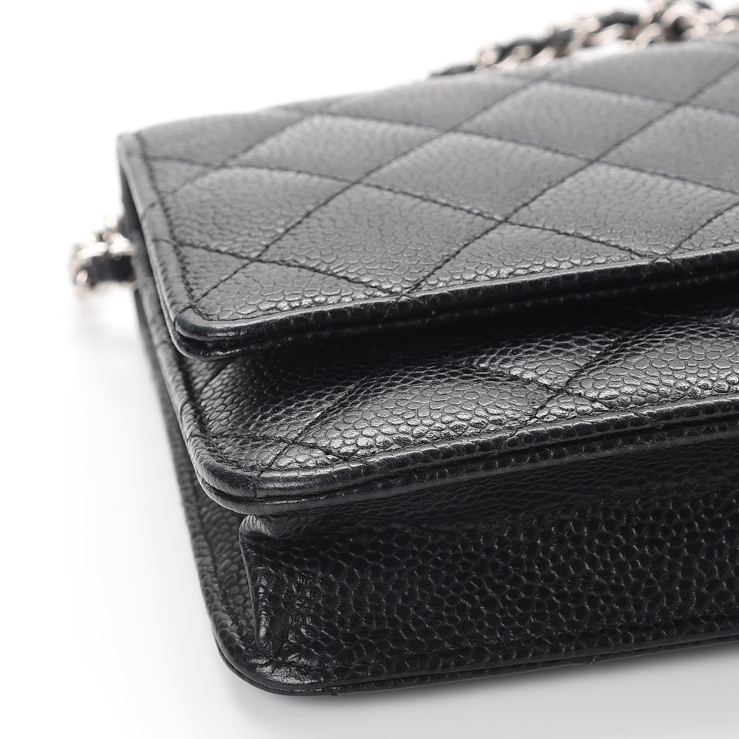 Chanel Caviar Quilted Wallet On Chain WOC Black 10 of 12