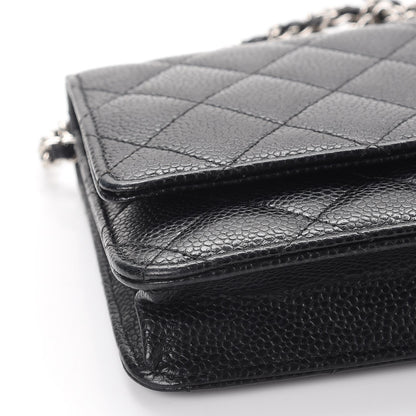 Chanel Caviar Quilted Wallet On Chain WOC Black 10 of 12