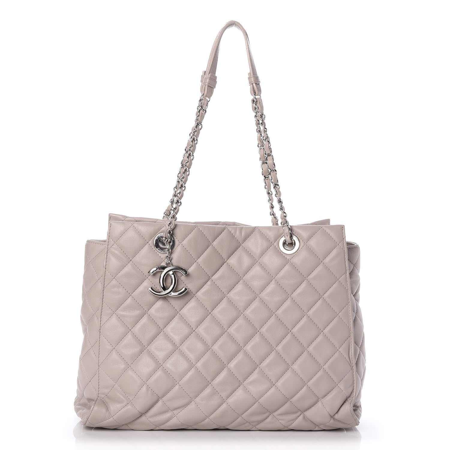 Chanel Calfskin Quilted Large Chic and Soft Shopping Tote Light Beige 1 of 10