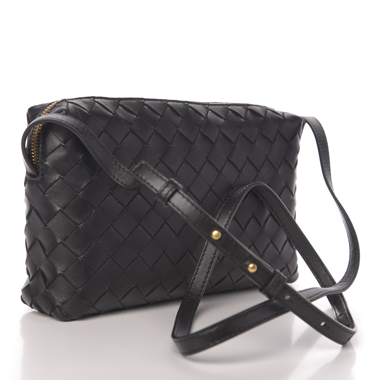 Bottega Veneta Nappa Intrecciato Crossbody Black 3 of 9