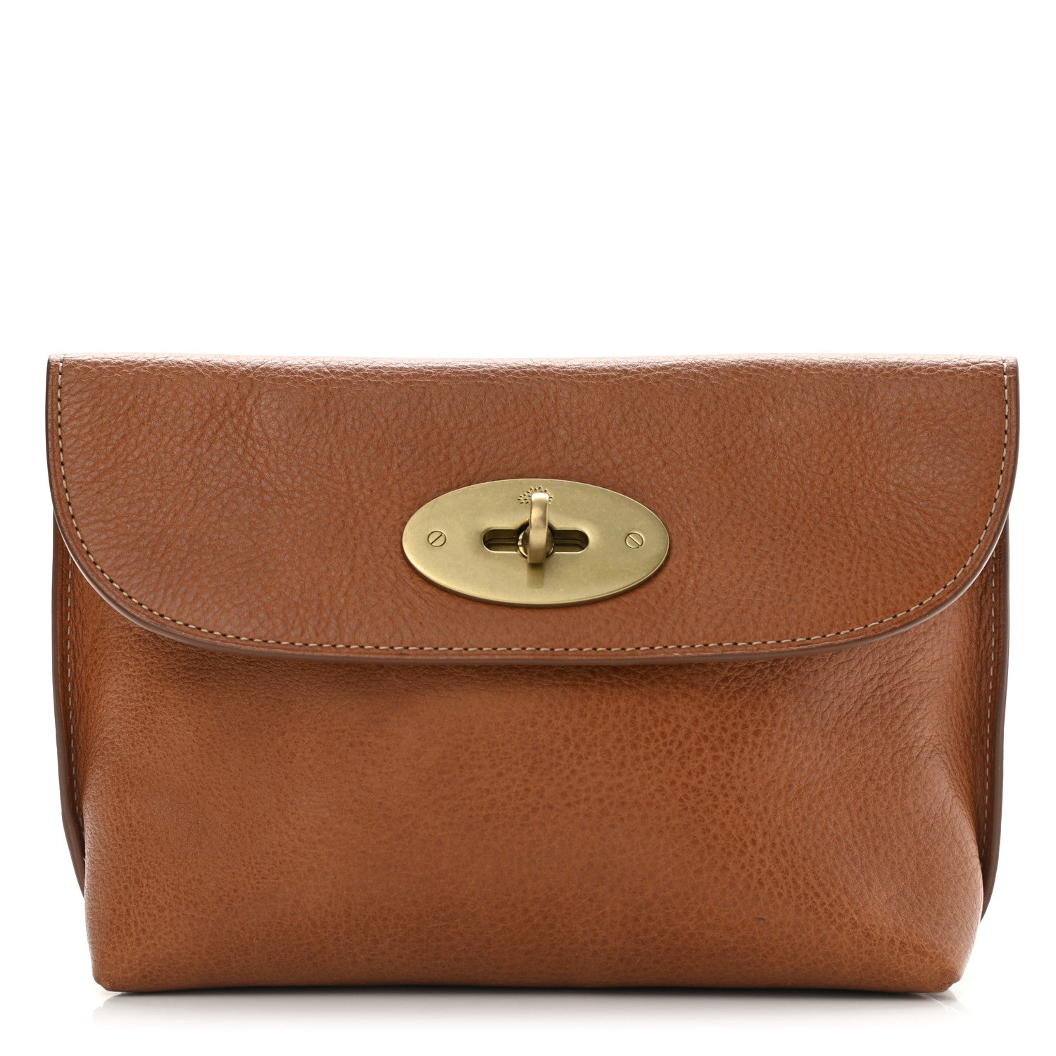 Mulberry Natural Vegetable Tanned Locked Cosmetic Pouch Oak 1 of 11